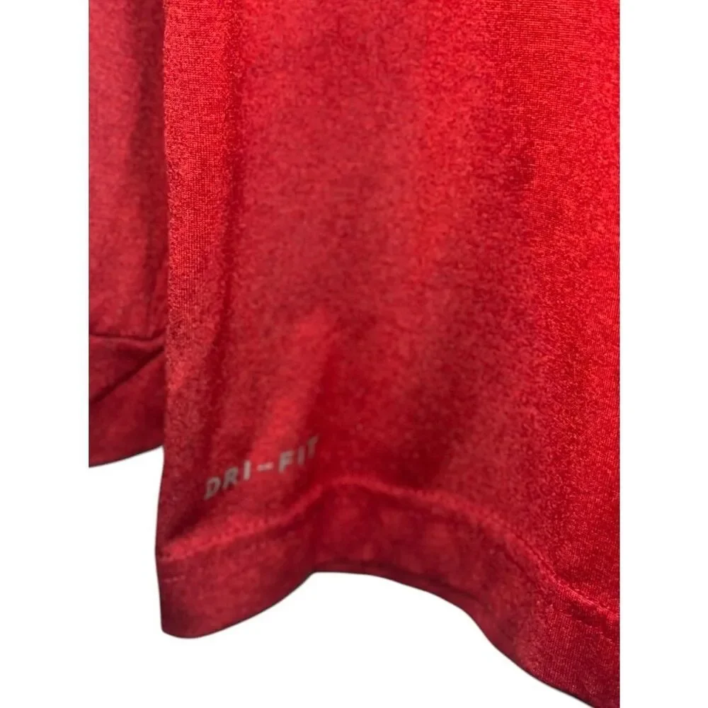 Nike Dri-FIT Red Hoodie Youth Size 5 (4–5Y) Swoosh Logo Athletic